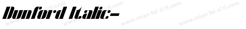 Dunford Italic字体转换